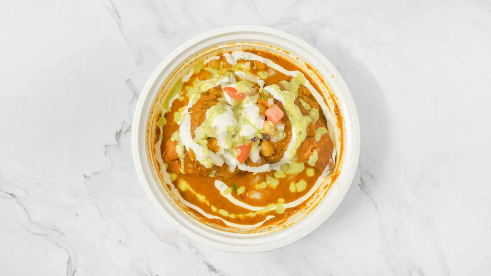 Samosa with chickpea at ClubHouse Pizza and Chicken in Winnipeg